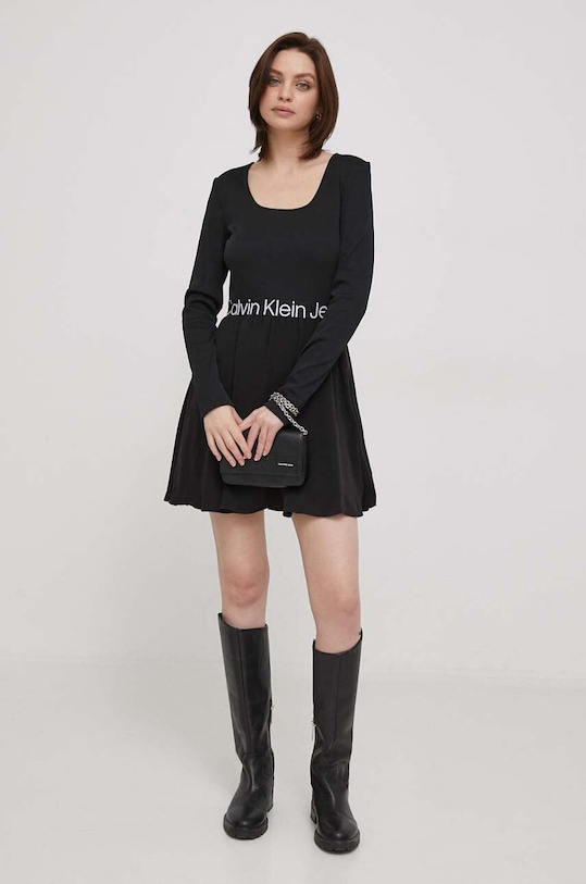 Calvin Klein Jeans sukienka J20J222523 czarny SS24