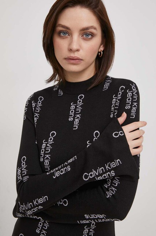 Šaty Calvin Klein Jeans čierna J20J222526
