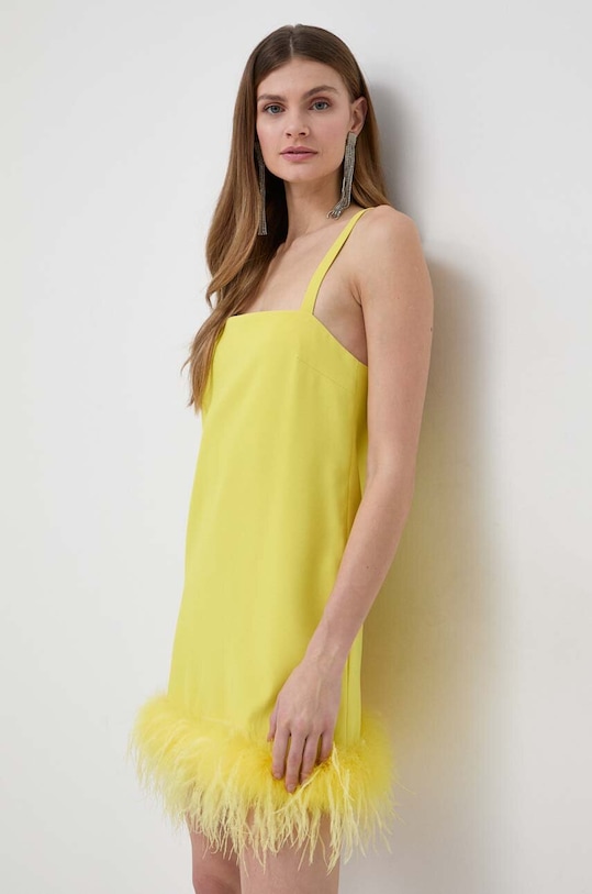 Obleka Pinko rumena 102949.A1RJ