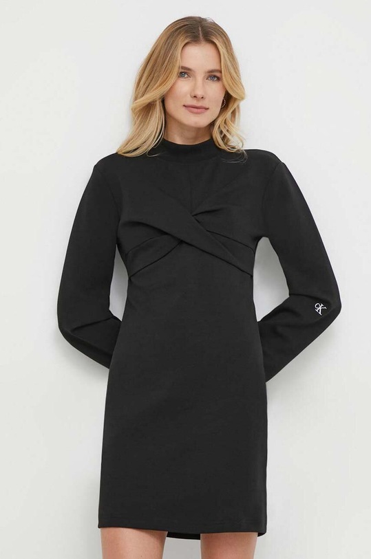 Calvin Klein Jeans ruha J20J222889 fekete SS24