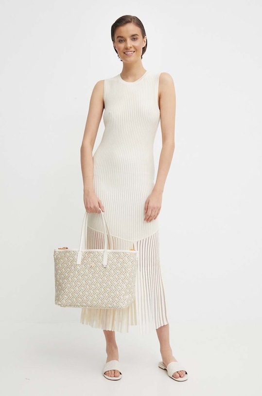 Рокля Dkny P4BUAN36 бежов SS24