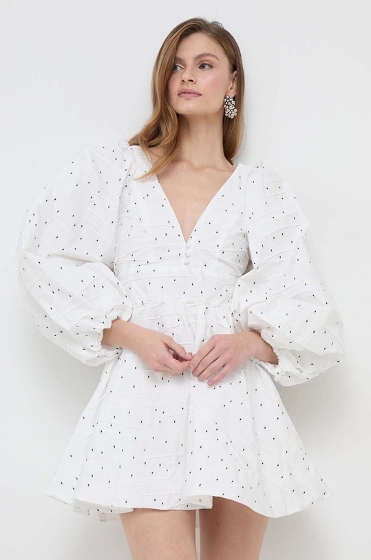Bardot sukienka EVA rozkloszowany beżowy 59145DB.IVORY.SPOT