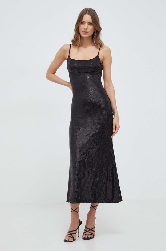 Bardot sukienka IRA z elastanem czarny 59153DB.BLACK