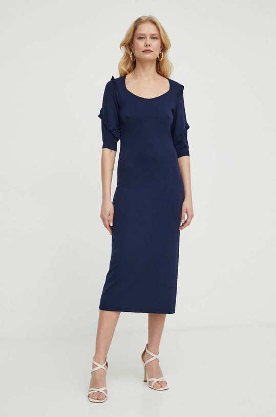 Oblečenie Šaty Twinset 241TP3392 tmavomodrá