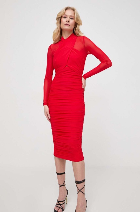 Рокля Bardot ALIYAH еластичен червен 56305DB.FIRE.RED