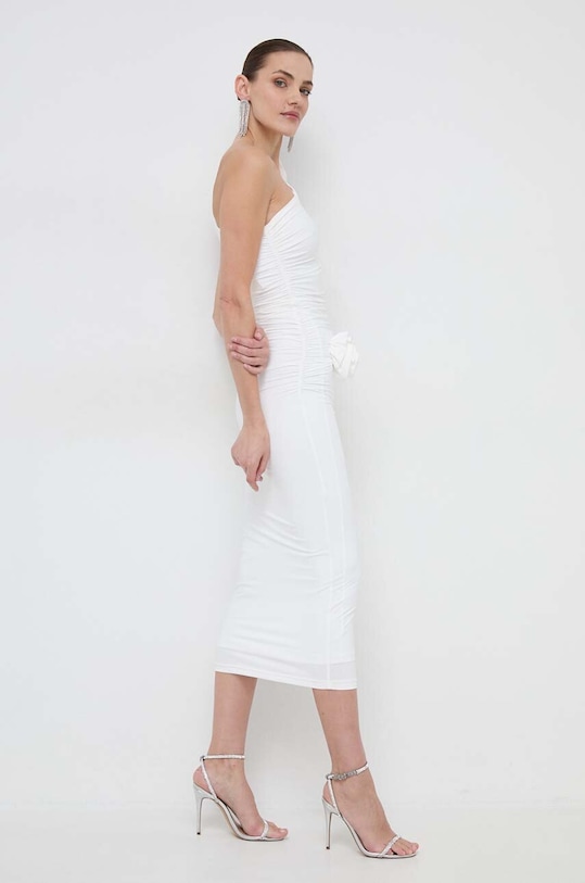 Bardot rochie alb 58997DB.ORCHID.WHT