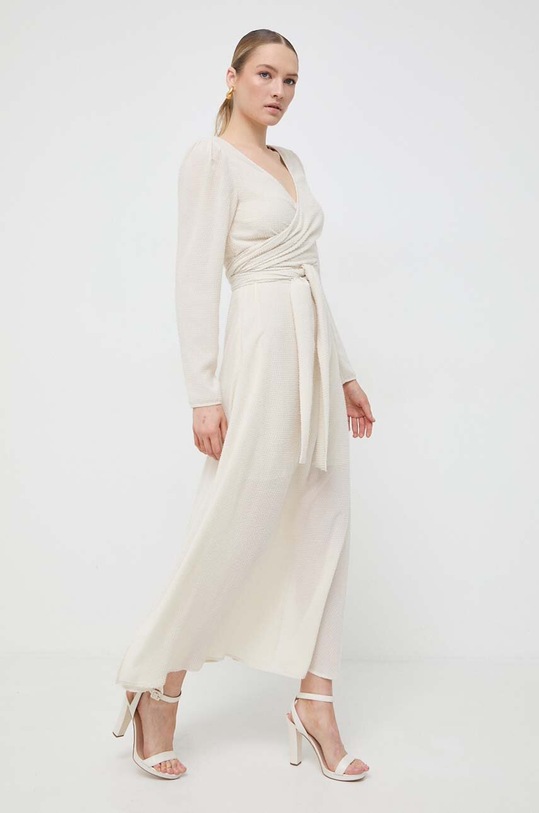 Twinset sukienka rozkloszowany beżowy 241AP2330