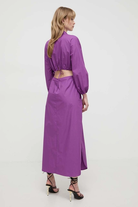 Twinset rochie din bumbac 241AP2013 violet SS24