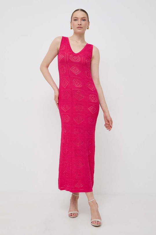Šaty Twinset maxi růžová 241LB3BBB