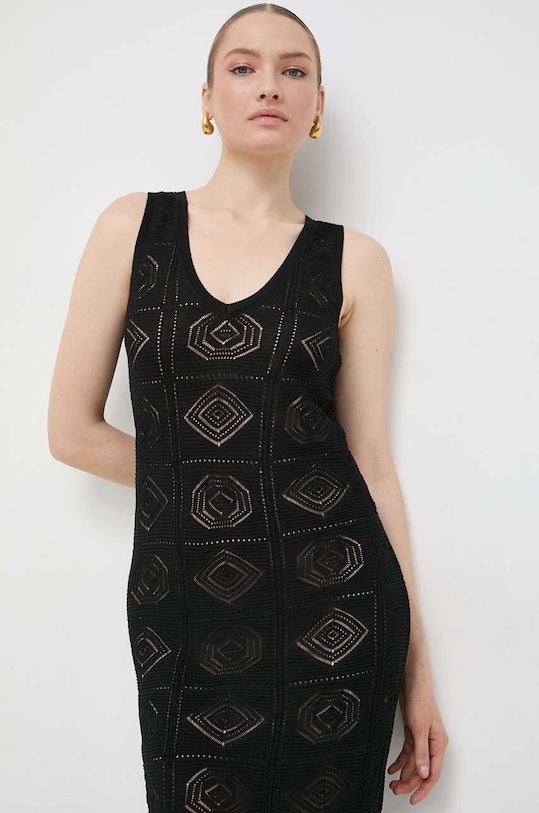 Twinset sukienka czarny 241LB3BBB