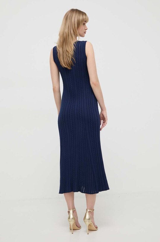 Bavlnené šaty Twinset 241LL37BB tmavomodrá SS24