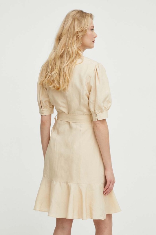 Oblečenie Šaty s prímesou ľanu Twinset 241TP2521 béžová