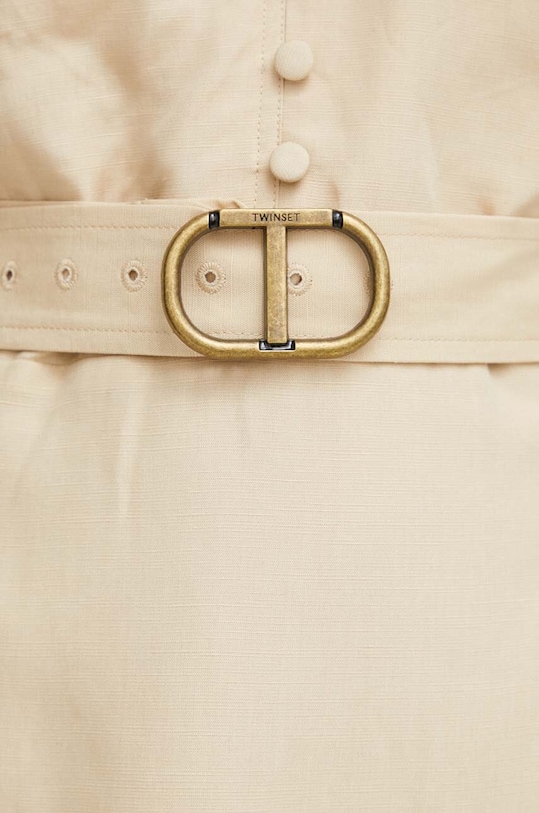 Šaty s prímesou ľanu Twinset 241TP2521