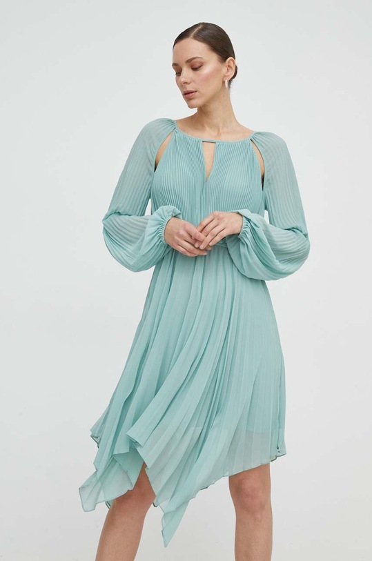Twinset sukienka rozkloszowany zielony 241TP2461