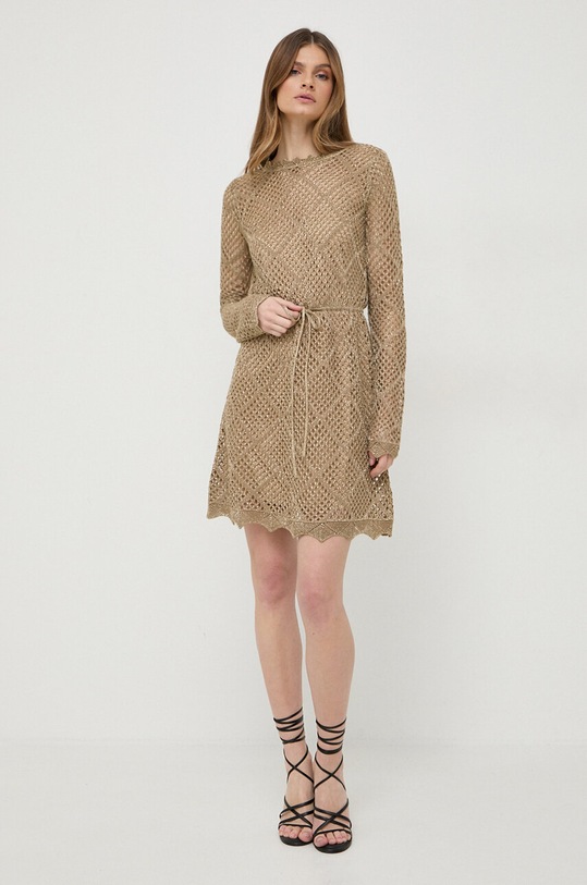 Twinset sukienka 241TP3120 złoty SS24