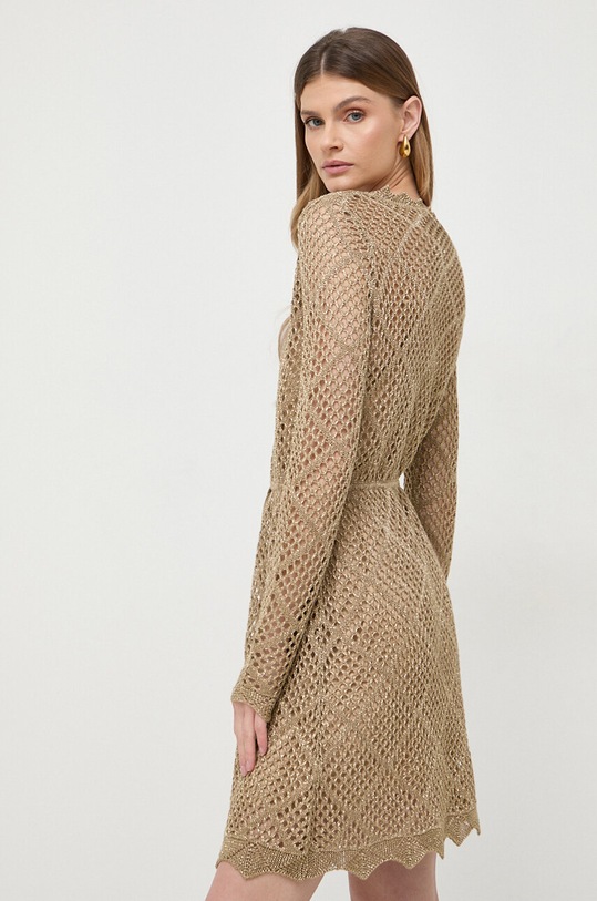 Odzież Twinset sukienka 241TP3120 złoty