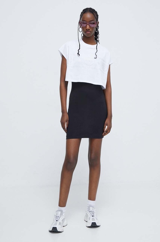 Φόρεμα Chiara Ferragni 76CBOC02 μαύρο SS24