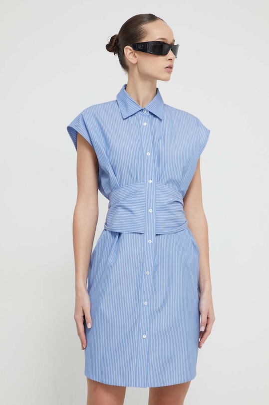 Iceberg sukienka bawełniana wzorzyste niebieski H101.0049