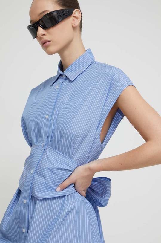 Iceberg sukienka bawełniana niebieski H101.0049