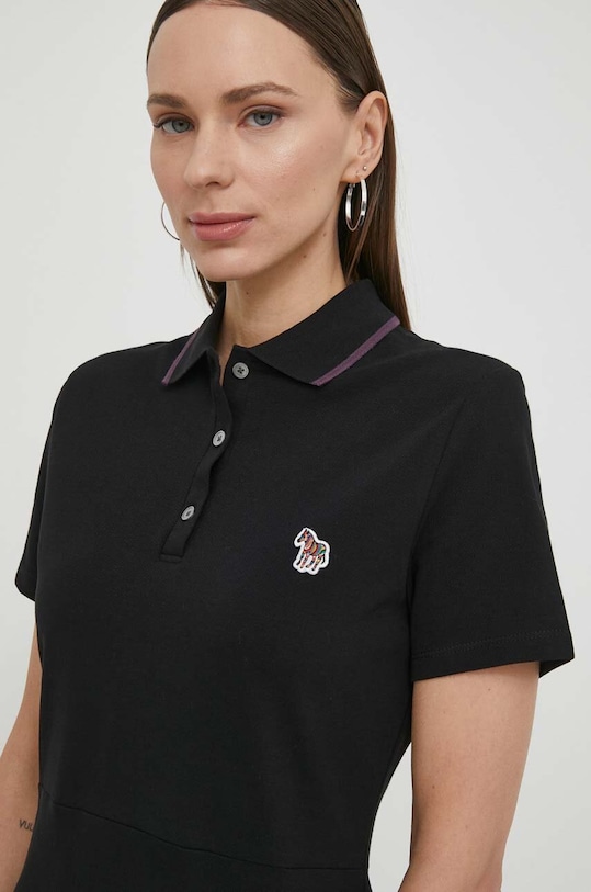 PS Paul Smith rochie din bumbac negru W2R.348V.M20068