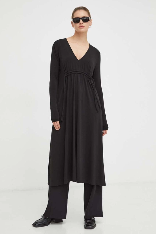 Day Birger et Mikkelsen rochie midi negru DAY65242858