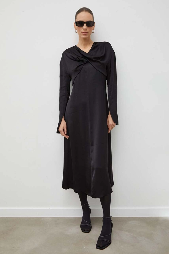 Day Birger et Mikkelsen rochie midi negru DAY65242926