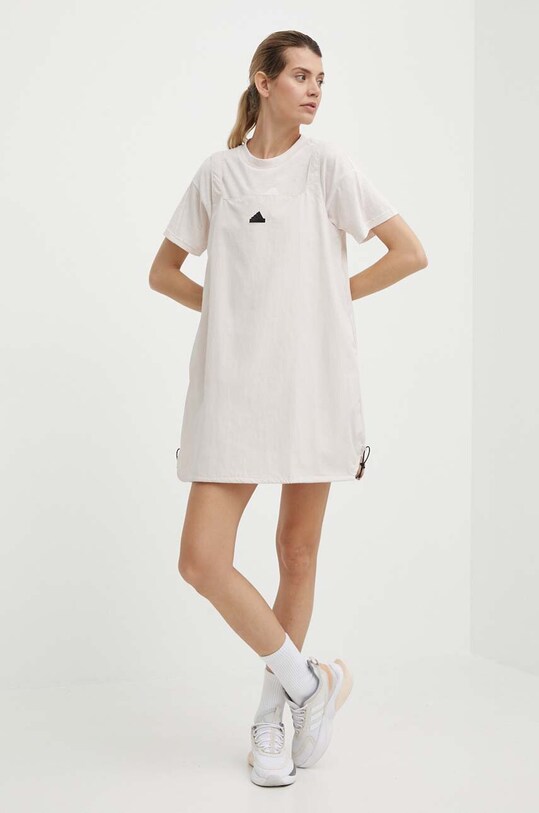 Φόρεμα adidas IS0669 ροζ SS24