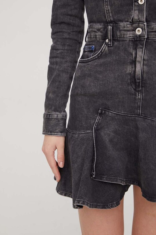 Karl Lagerfeld Jeans rochie din denim 240J1311 gri