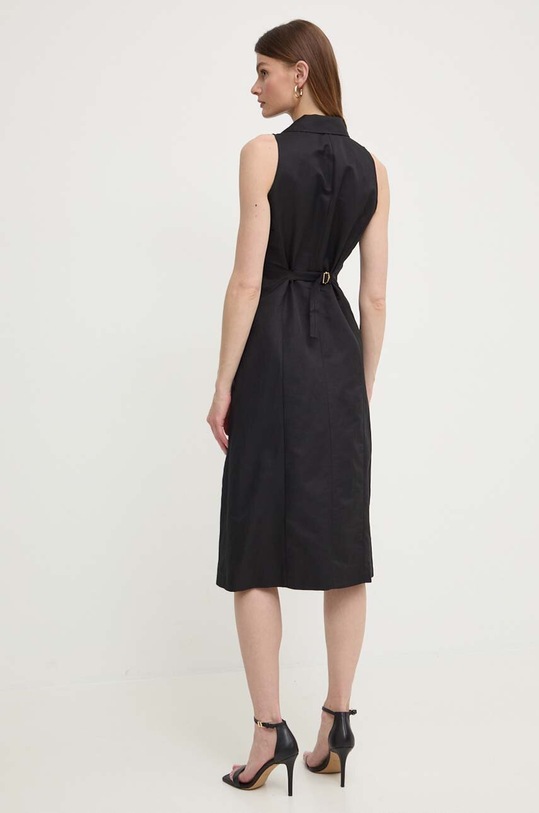 Odzież Luisa Spagnoli sukienka z domieszką lnu PINACOLO 540842 czarny