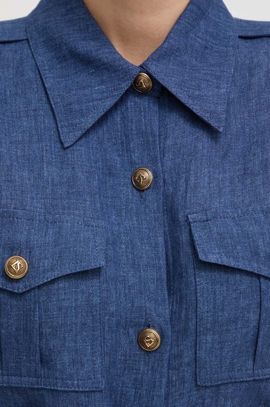 Luisa Spagnoli vestito di lino blu 540880