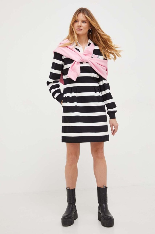 Karl Lagerfeld sukienka wzorzyste czarny 240W1360