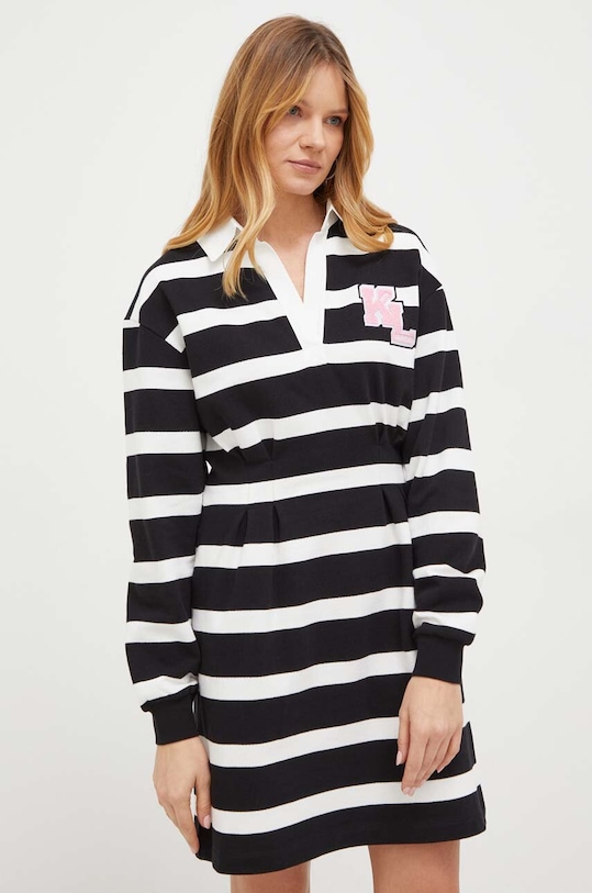 Karl Lagerfeld sukienka 240W1360 czarny SS24