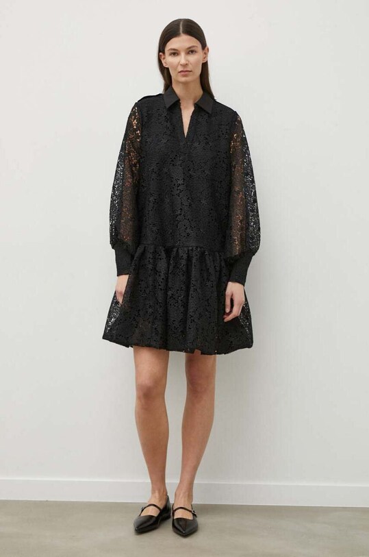 Сукня Bruuns Bazaar AmbrosiaBBAvril dress довгий чорний BBW3835