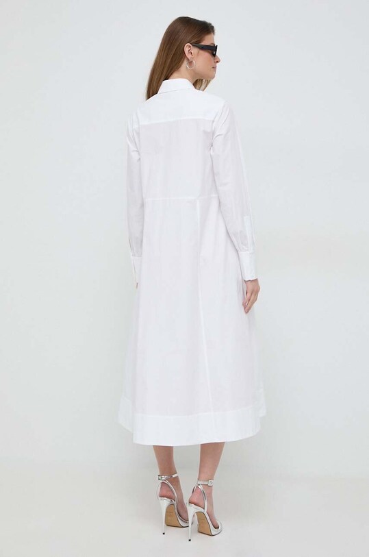 Îmbrăcăminte Karl Lagerfeld rochie din bumbac 240W1301 alb