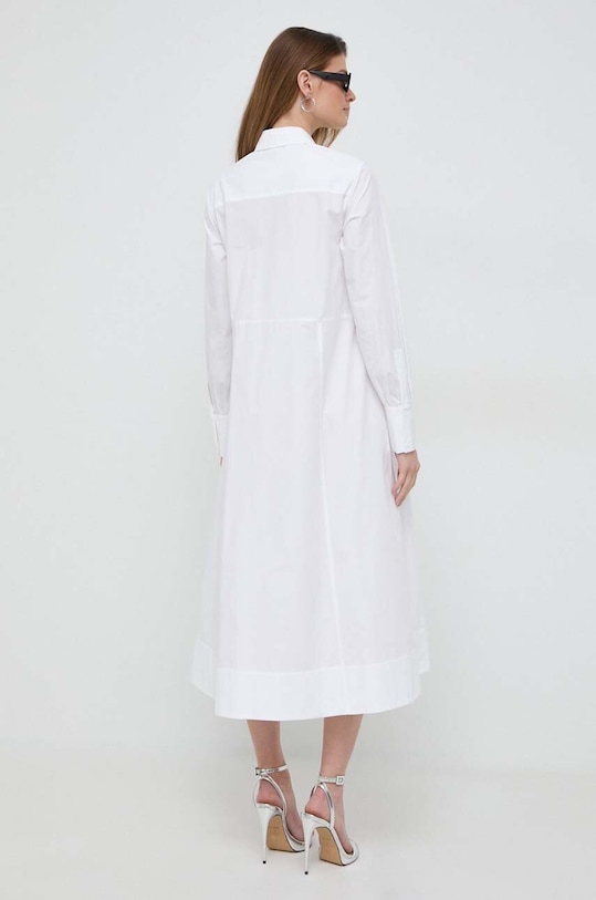 Odzież Karl Lagerfeld sukienka bawełniana 240W1301 biały