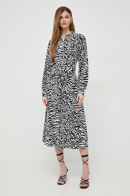 Karl Lagerfeld sukienka midi czarny 240W1300