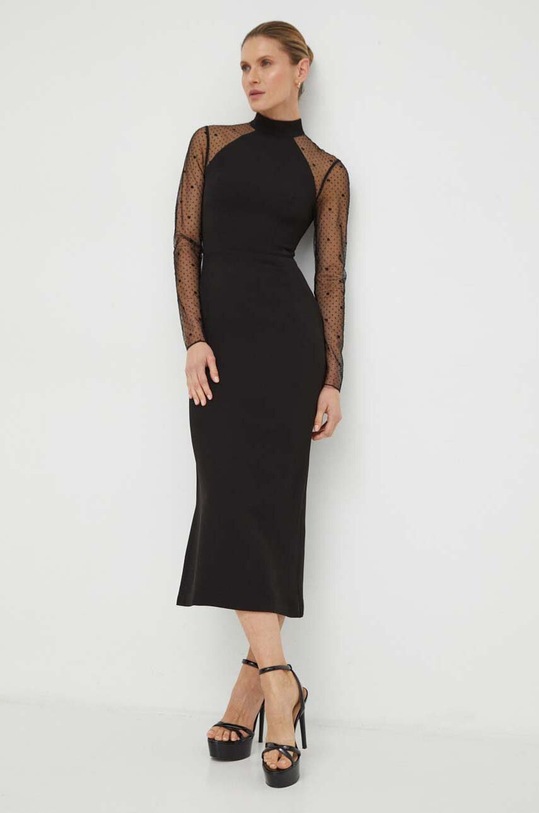 Karl Lagerfeld sukienka 240W1303 czarny SS24