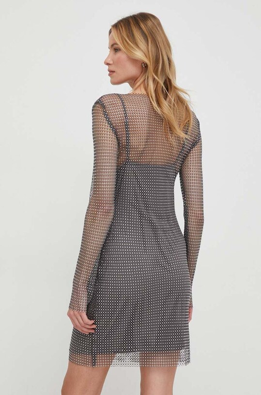 Abbigliamento Sisley vestito 4QIALV059 argento
