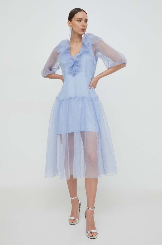 Šaty Custommade Jaquelina 999344483 modrá SS24