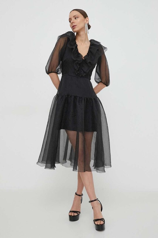 Custommade rochie midi negru 999344483