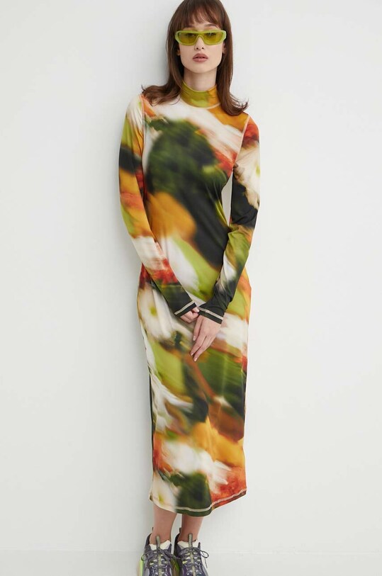 Stine Goya rochie midi multicolor SG5380