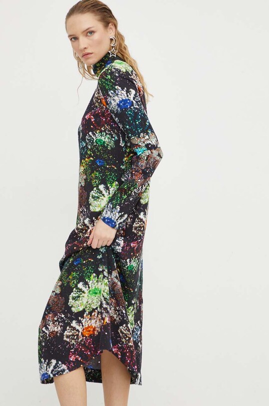 Stine Goya rochie midi multicolor SG5398