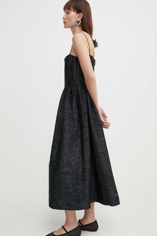 Stine Goya rochie din amestec de lână negru SG5576