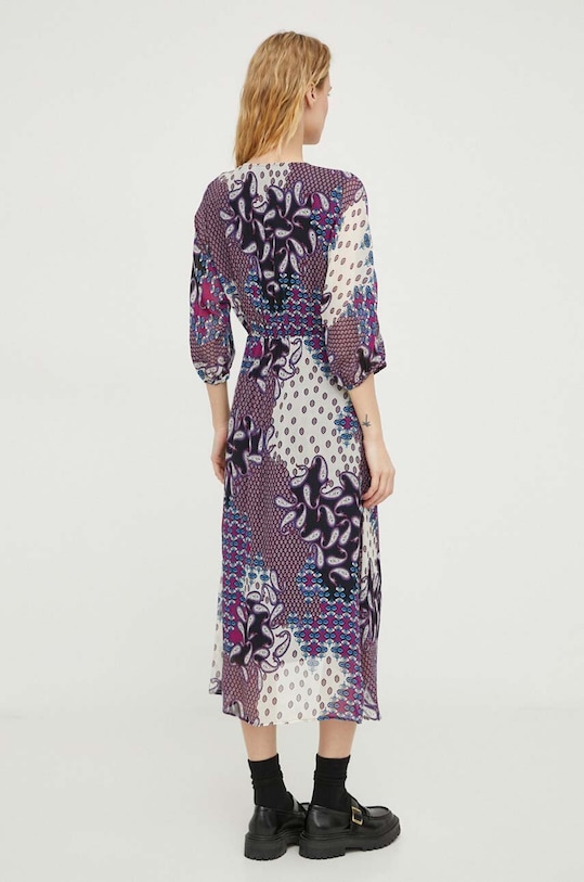 Îmbrăcăminte BA&SH rochie din amestec de matase 1E24BLAK violet