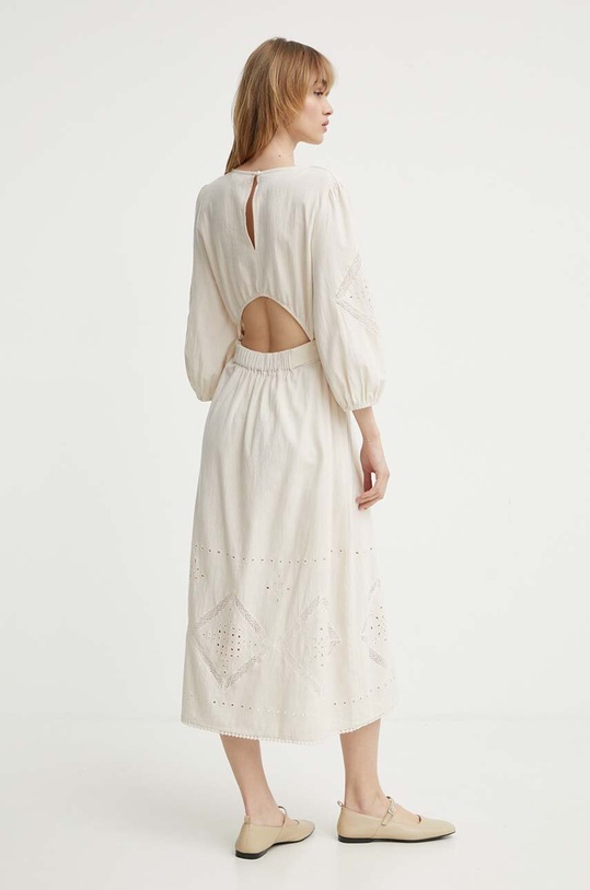 Odzież BA&SH sukienka bawełniana ELVINA 1E24ELVI beżowy