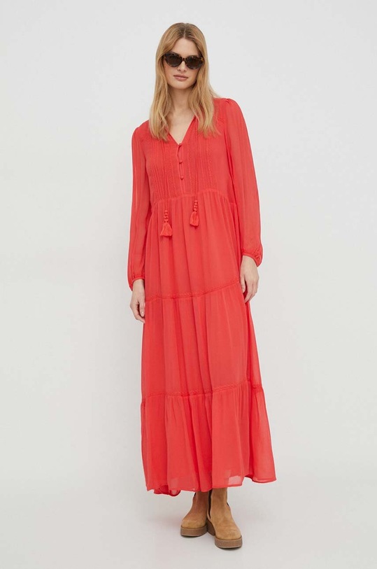 Сукня Pepe Jeans BAY довгий червоний PL953437