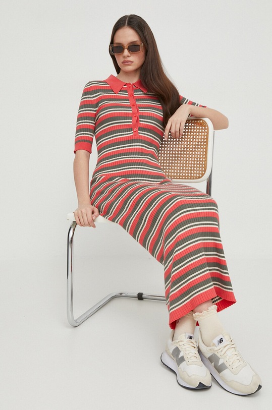 Pepe Jeans sukienka GABRIELLA casual czerwony PL953466