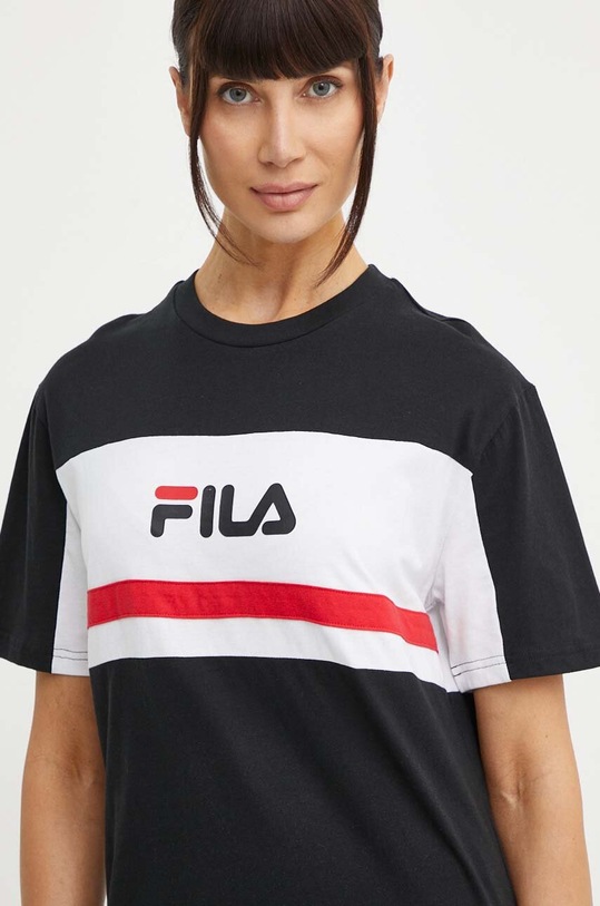Fila sukienka bawełniana Lishui czarny FAW0776