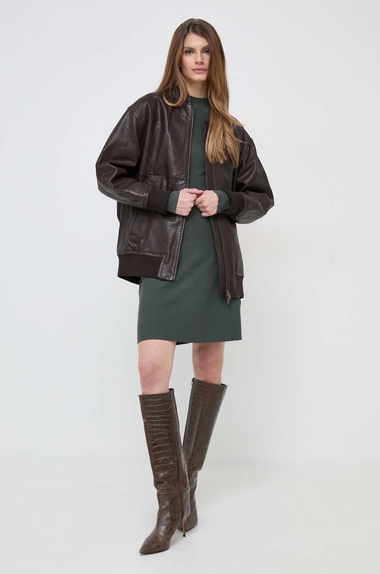 Max Mara Leisure sukienka 2416321017600 zielony SS24