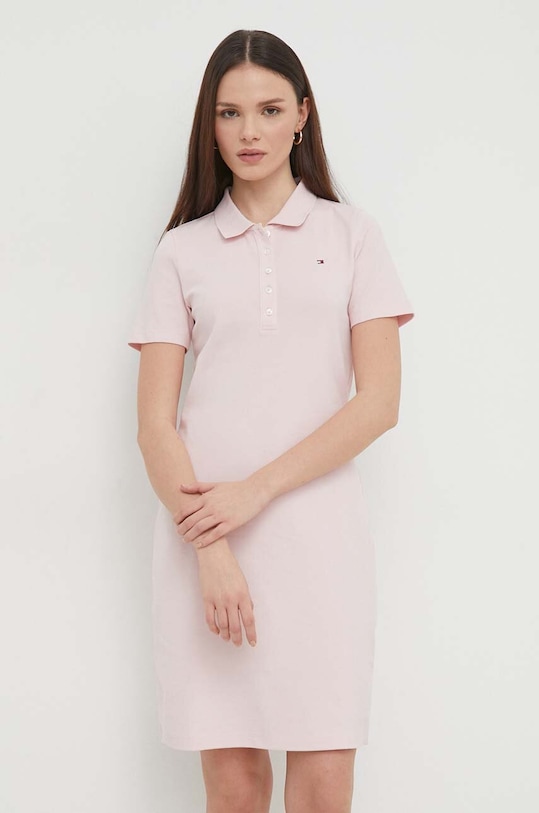 Φόρεμα Tommy Hilfiger WW0WW37853 ροζ SS24